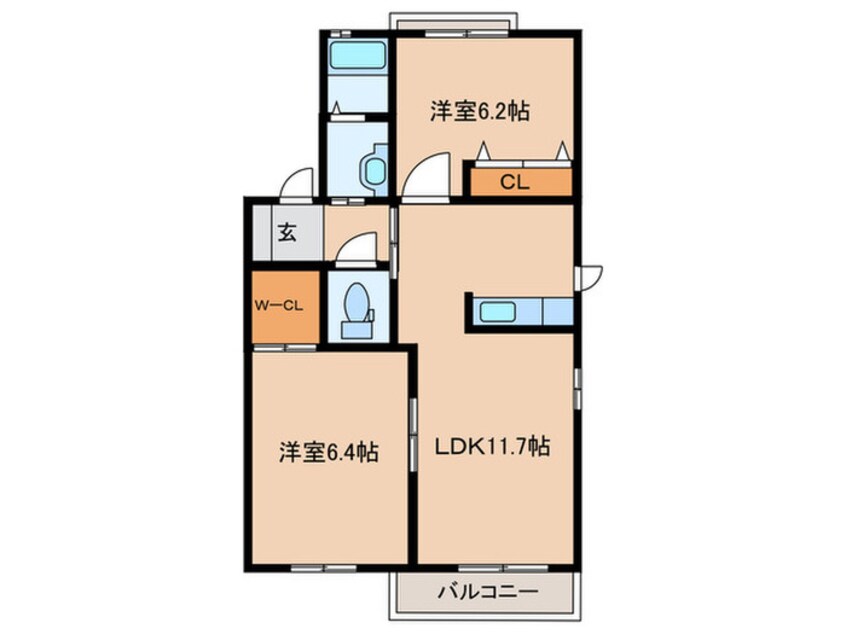 間取図 メゾン・グレース　A棟