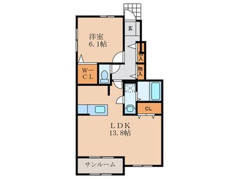 間取図 スリジエ　リアン　セカンドB