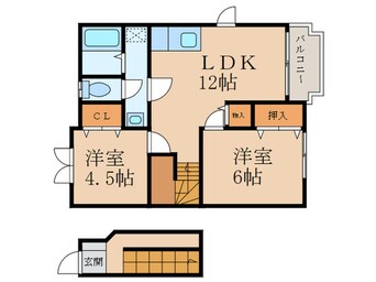 間取図 クレストール中曽根東Ａ
