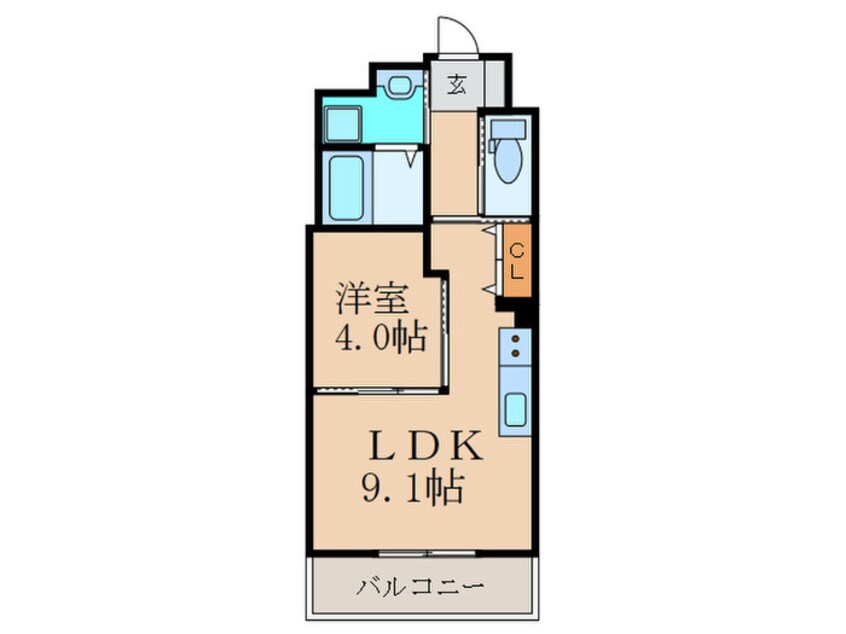 間取図 Univaly芙蓉王