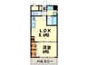 ピティアスムーン 1LDKの間取り