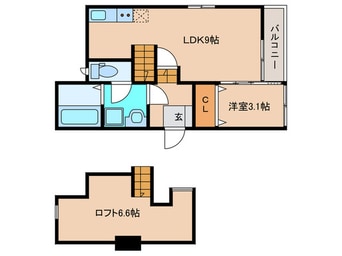 間取図 Pleasure福津