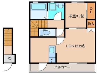間取図 Dio赤間
