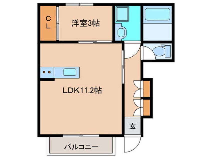 間取図 Dio赤間