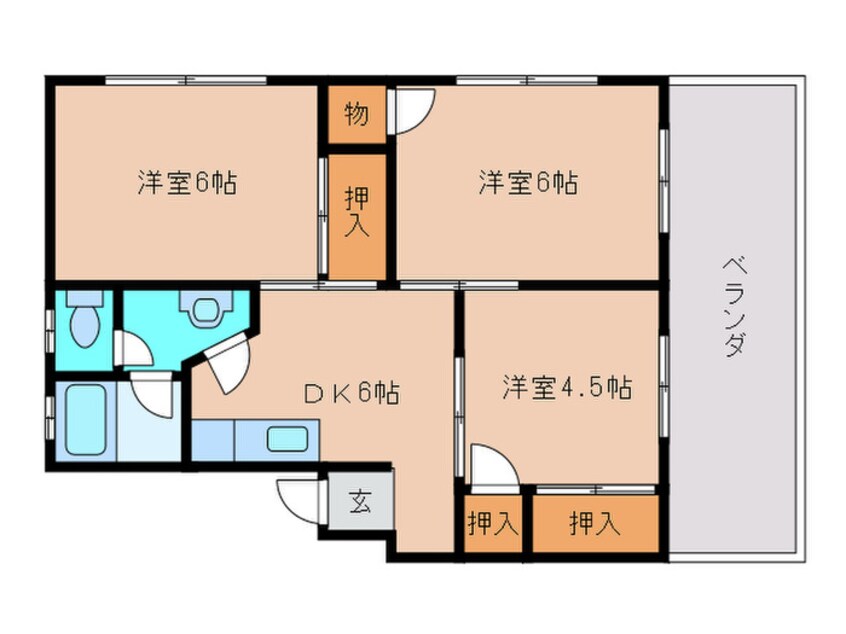 間取図 第３白石ビル