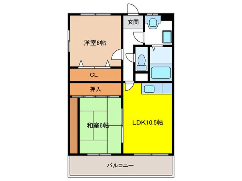 間取図 第6タカキハイツ