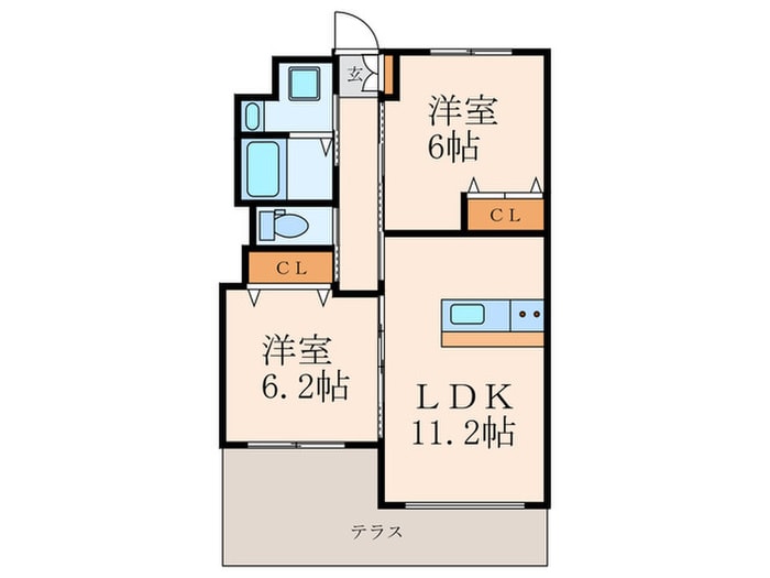 間取り図 エバーグリーン小倉