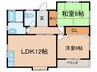 レゼント恵３ 2LDKの間取り