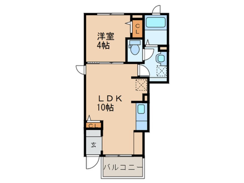 間取図 プレドラガール久留米