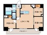 MODERN　PALAZZO　天神南Ⅱ 3LDKの間取り