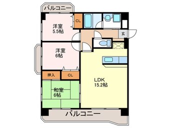 間取図 アヴァンティ高見　ＭⅠ