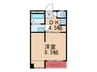 安隆ハイツ 1DKの間取り