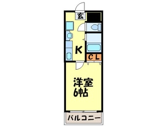 間取図 ｼﾃｨﾏﾝｼｮﾝ大橋南№10