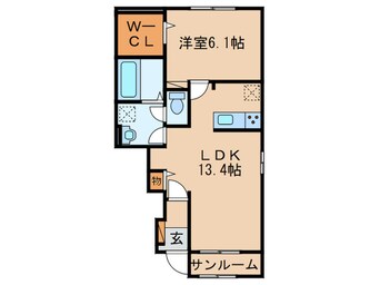 間取図 マイライフ直方Ⅰ