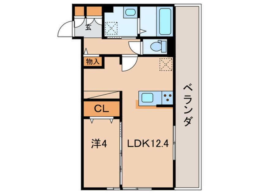 間取図 D-room　Kasumi