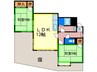 サンライズ塔野 2LDKの間取り