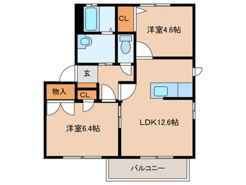 間取図 ファンテージ21　D棟