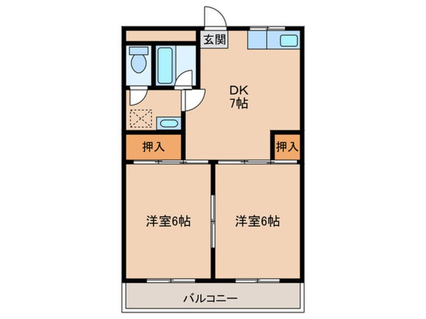 間取図 ファミュ那珂川