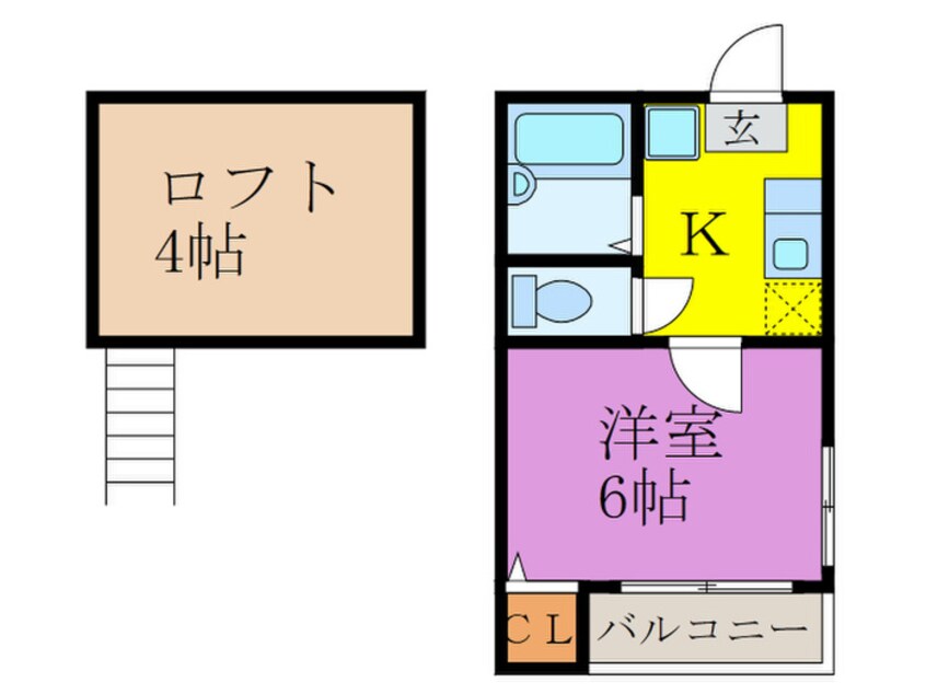 間取図 クロスイン高木
