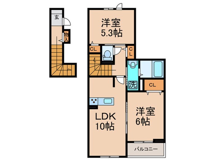 間取り図 レジデンス　プリュⅠ