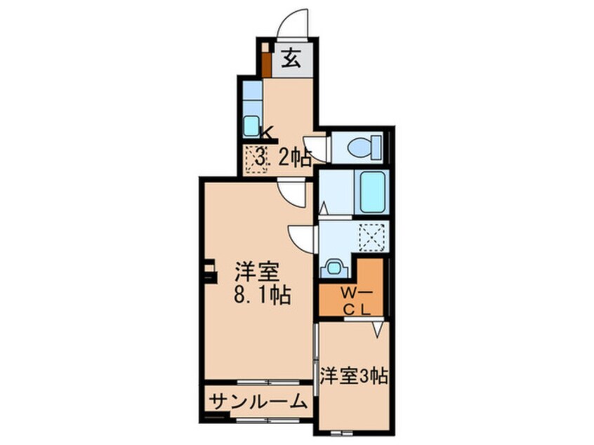 間取図 レジデンスプリュⅡ