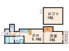 クレアトゥール戸畑 1DKの間取り