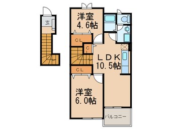 間取図 ドミールナガサワ