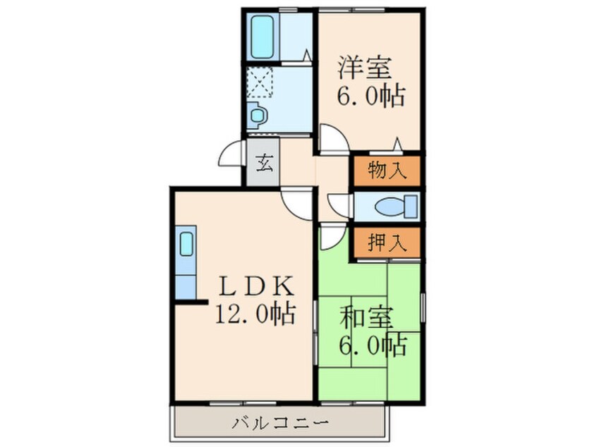 間取図 グレイス稲光Ａ棟