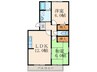グレイス稲光Ａ棟 2LDKの間取り