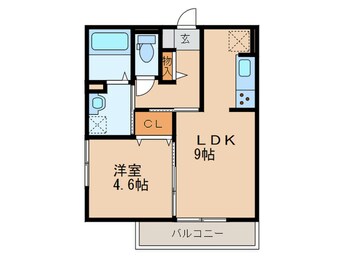 間取図 D－room麦野　参番館