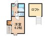 ピュア東比恵弐番館 1Kの間取り