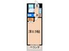 ＳＵＮハイツ岡田 1Kの間取り