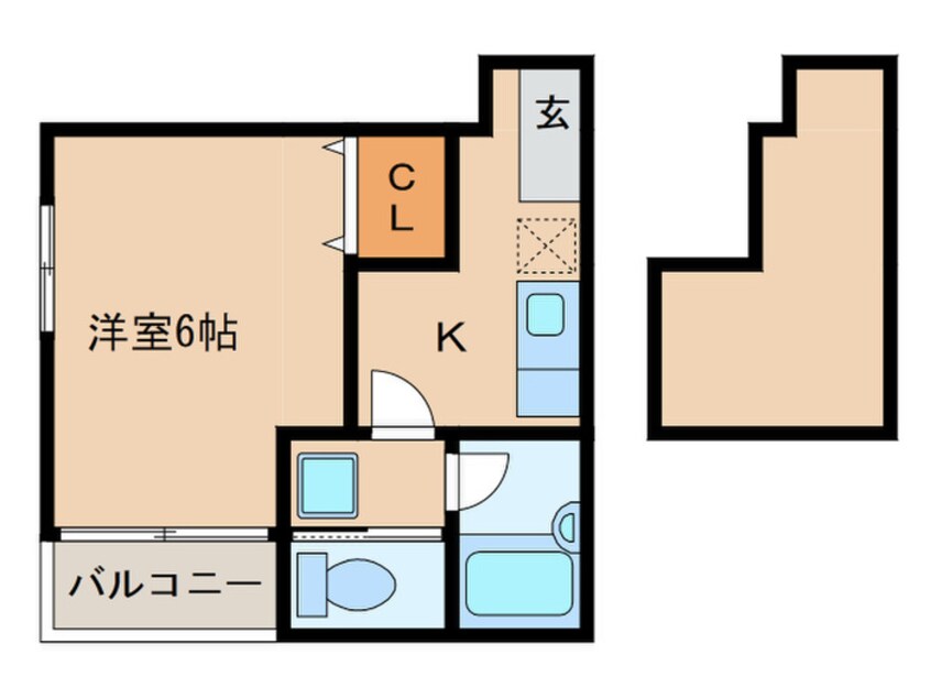 間取図 コンフォートベネフィス箱崎８