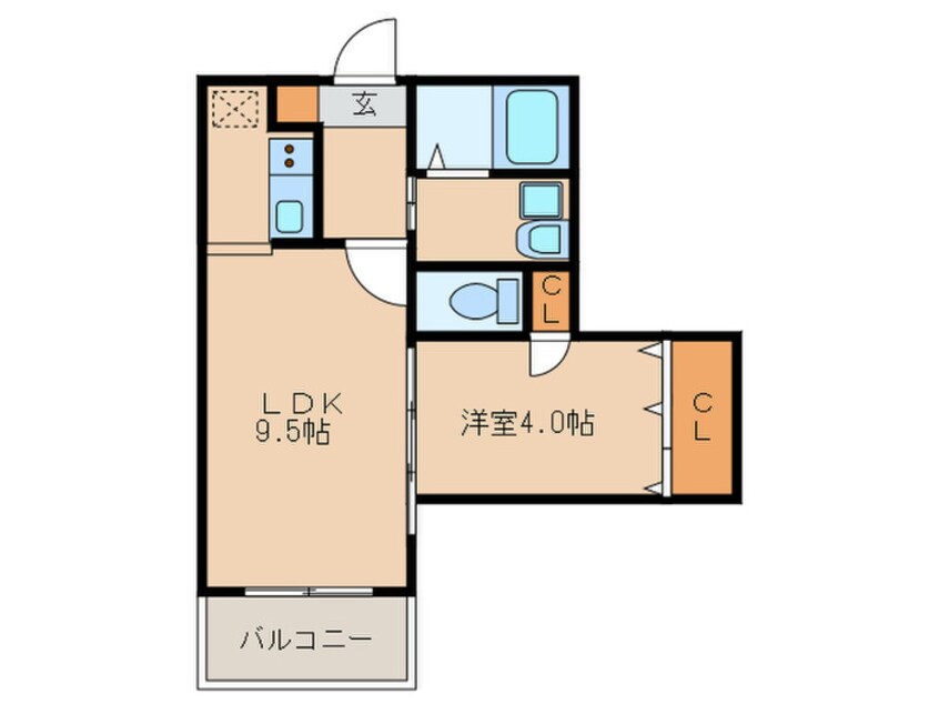 間取図 ドォウミ博多Ⅰ