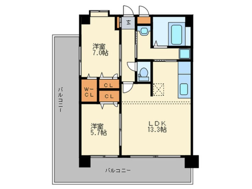 間取図 ツインリバーマーレ