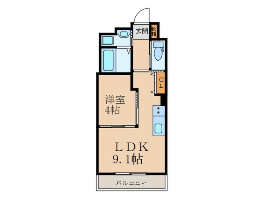 間取図 プランタン　伊崎