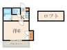 レオパレス高坊Ⅱ 1Kの間取り