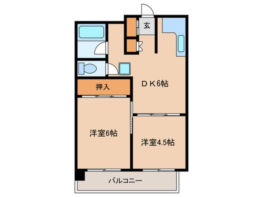 間取図 オ－リン７号ビル