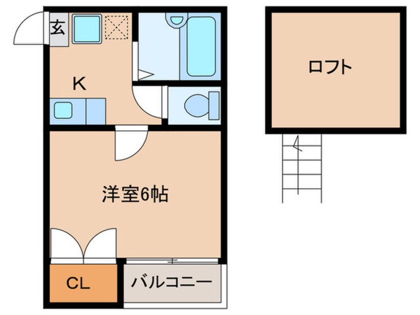 間取図 エフ・フラット室見