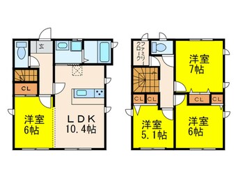 間取図 ヒルサイド寺塚　B棟