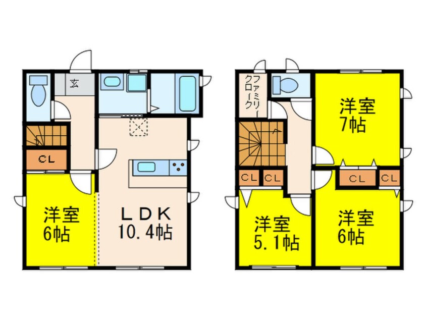 間取図 ヒルサイド寺塚　B棟