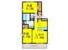 グラースT 2LDKの間取り