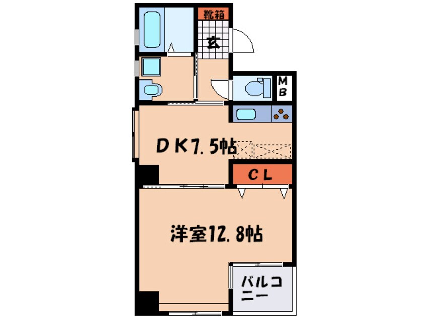 間取図 エルフィナ天神北