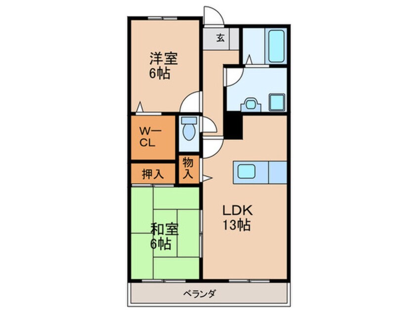 間取図 ｽﾃﾗｺ-ﾄ壱番館