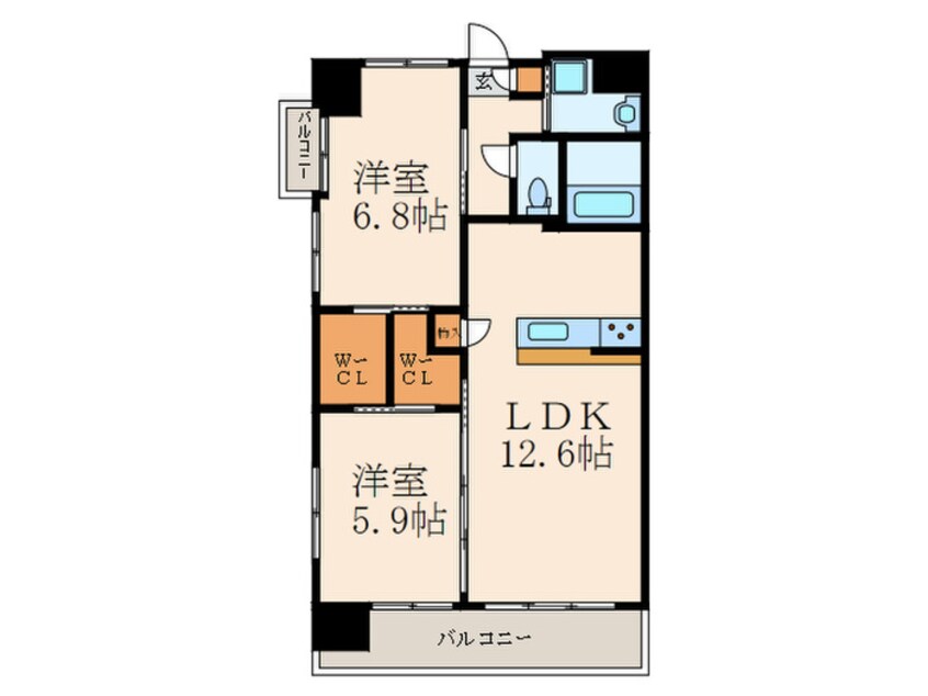 間取図 サンシャイン・キャナル小倉