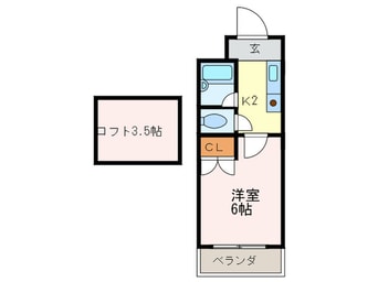 間取図 トーケン設計戸畑駅前ビル