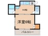 スウィング大濠 1Kの間取り