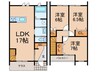 カシータ山川 3LDKの間取り