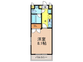 間取図 コンドミニアム薬院駅