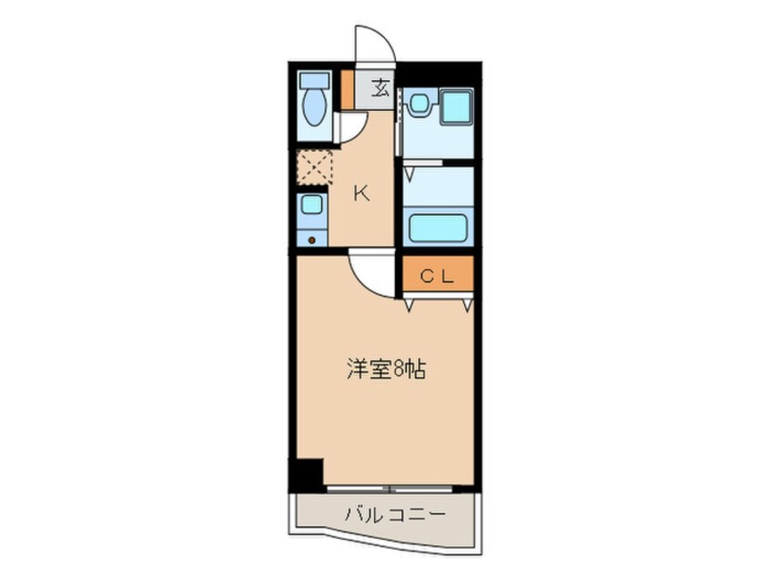 間取図 プレステ－ジ薬院